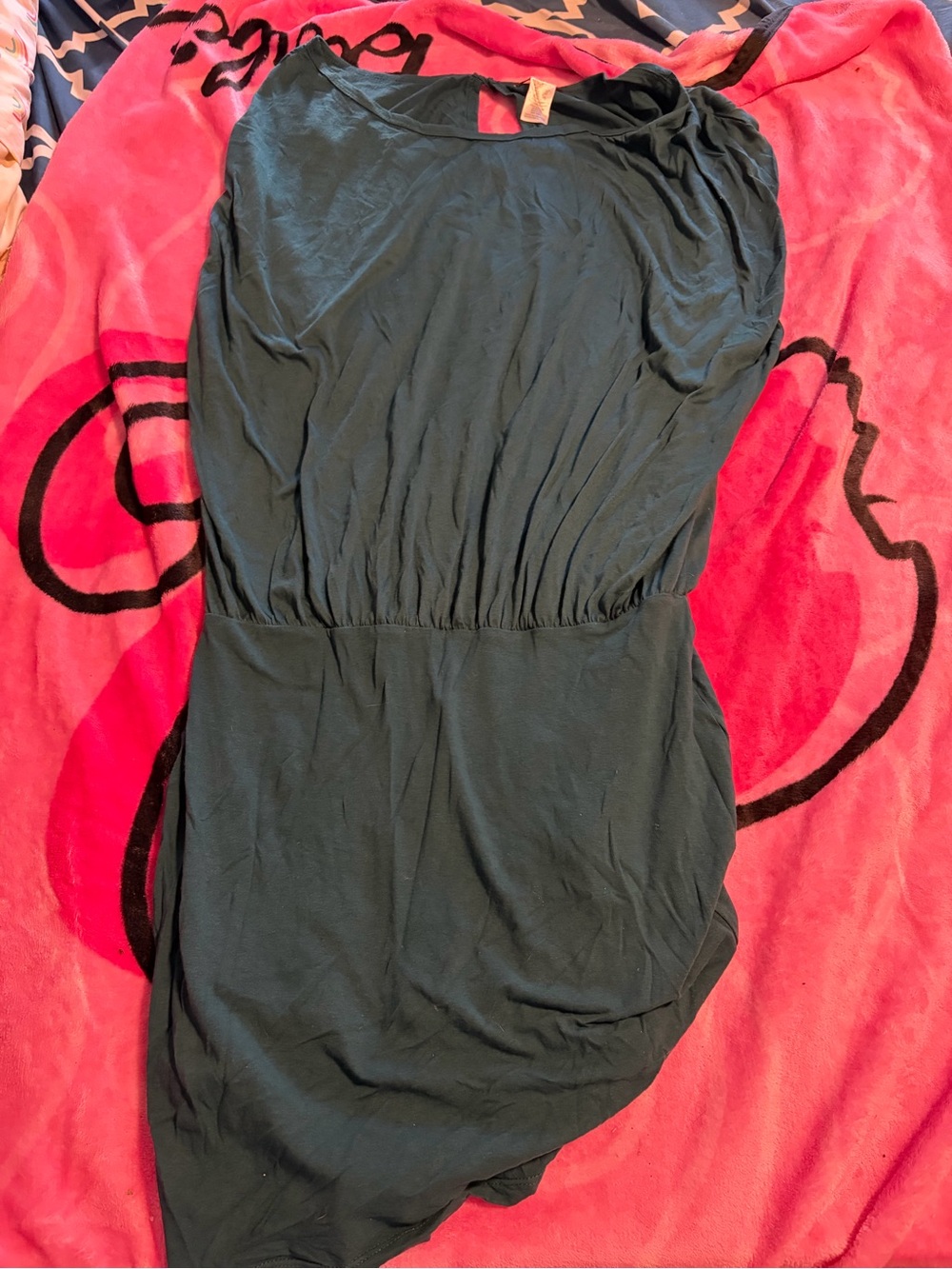 Women’s Black Blouson Waist dress
